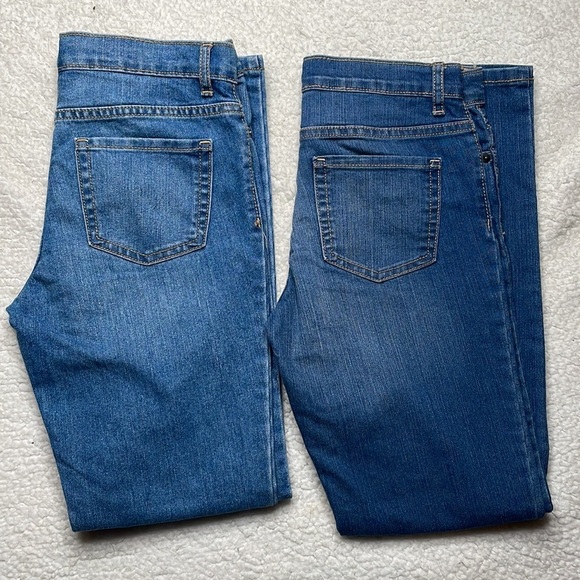 Set Lot of 2 Denim Jeans Set Place Skinny Size 12 - Picture 6 of 13